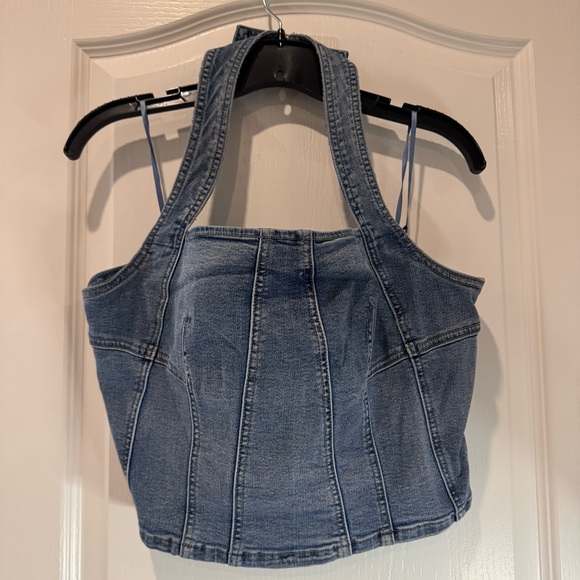 Sincerly Jules Tops - XL Sincerely Jules Denim Halter Top